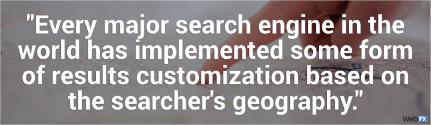 every major search engine in the world has implemented some form of results customization