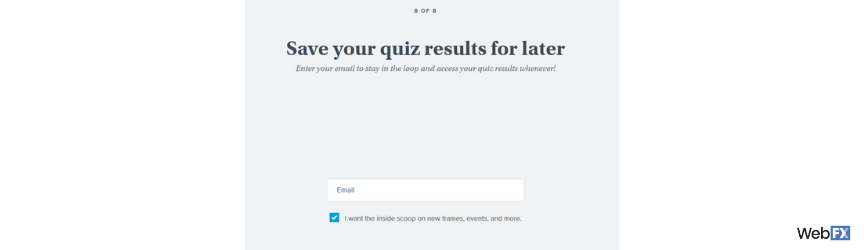 A marketing automation example from Warby Parker
