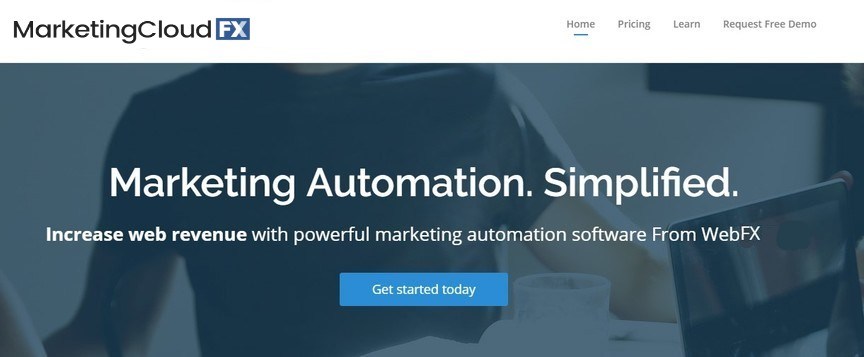 screenshot of mcfx website