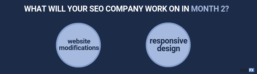 what happens during the second month of an seo campaign