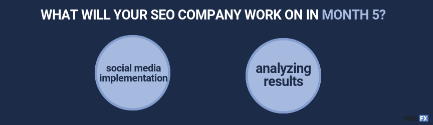 what happens during month 5 of your seo campaign