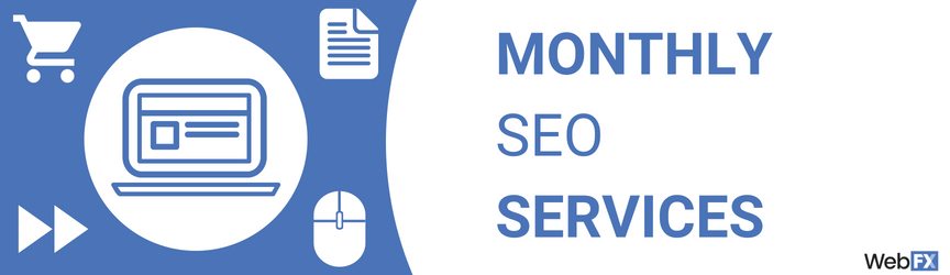 A graphic for monthly SEO services
