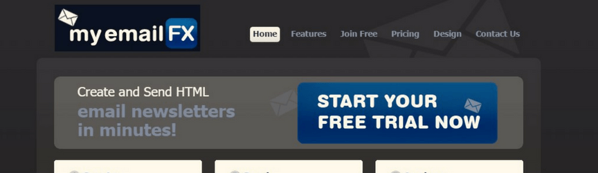 screenshot of myemailfx