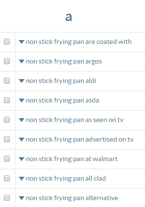 search results