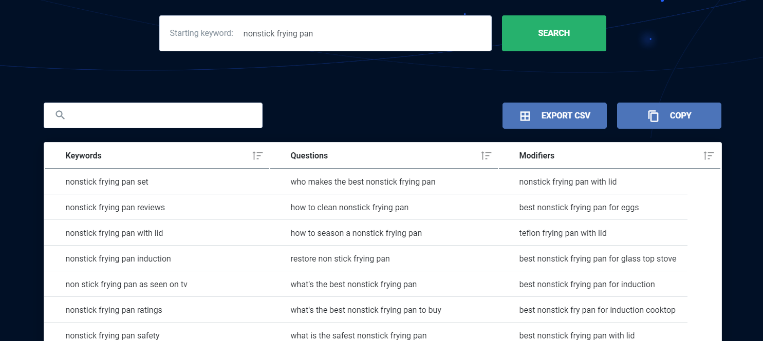 keywordsfx screenshot
