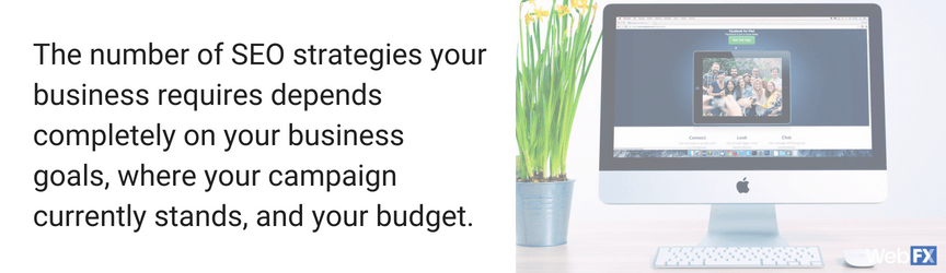 pull quote about number of seo strategies