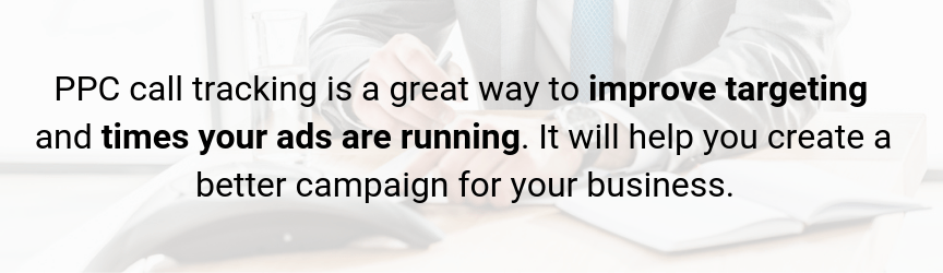 obtaining call tracking data with ppc ads