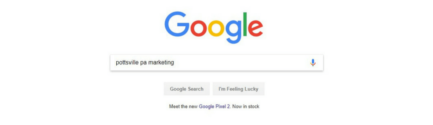 google search for pottsville pa marketing