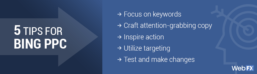 tips for ppc with bing