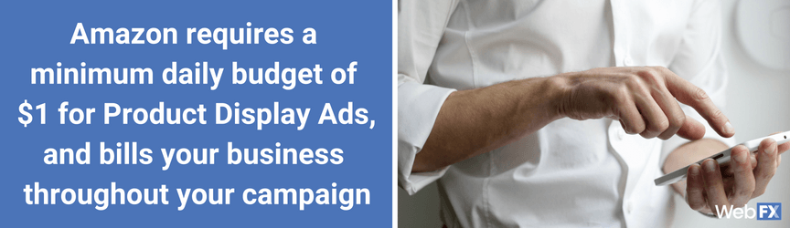 The average cost of Product Display Ads