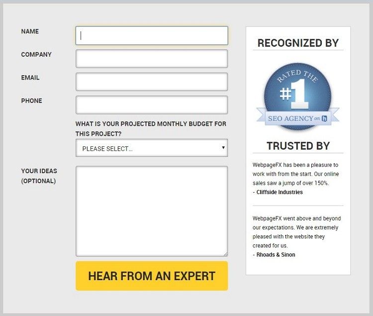quote form