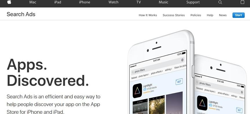 captura de pantalla de los anuncios de apple
