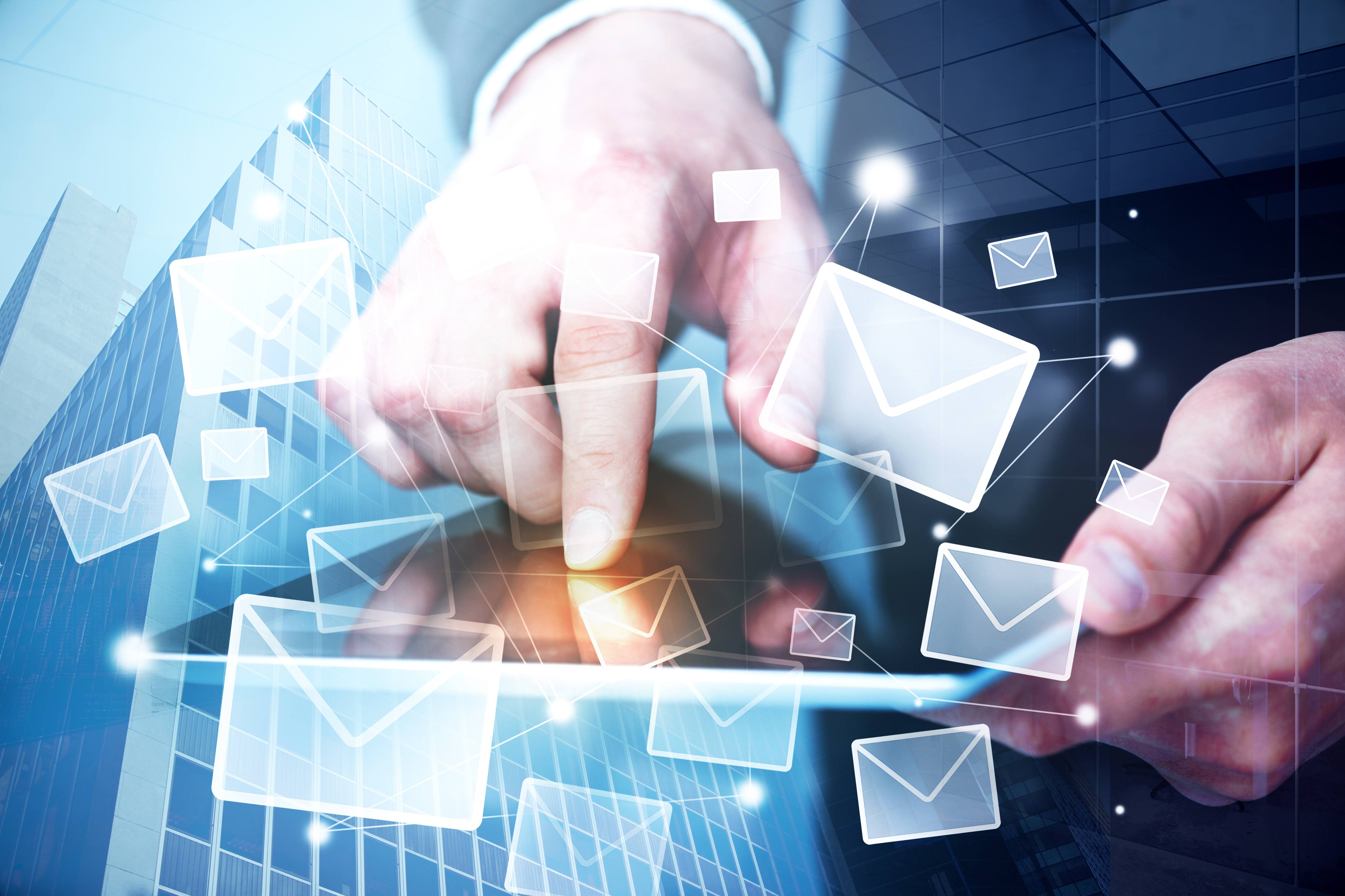 sending emails graphic