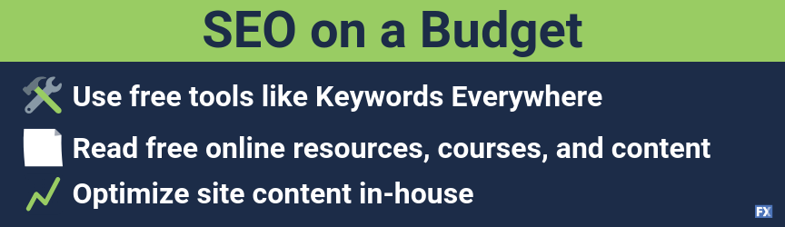 A list of ways to plan for SEO on a budget