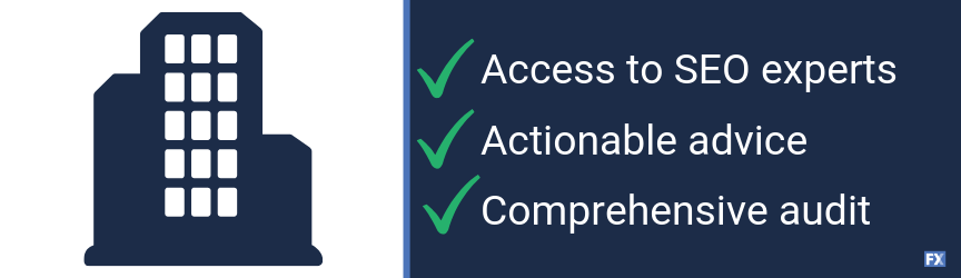 A list of benefits for external SEO audit