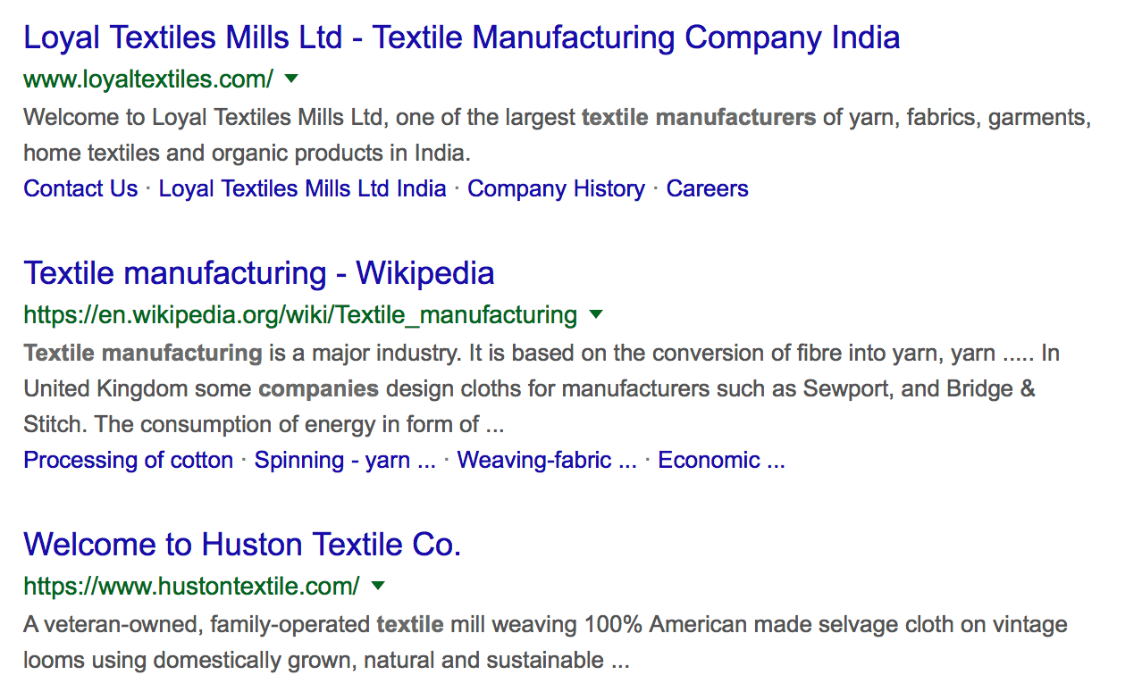 google results for longtail keywords