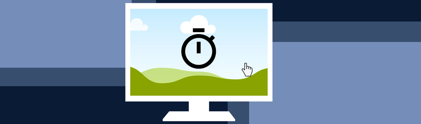clock timer on desktop screen