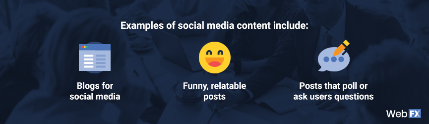 Social media consulting content types