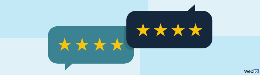 two examples of star ratings