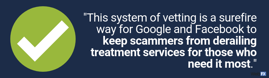 this system of vetting keeps scammers from derailing treatment