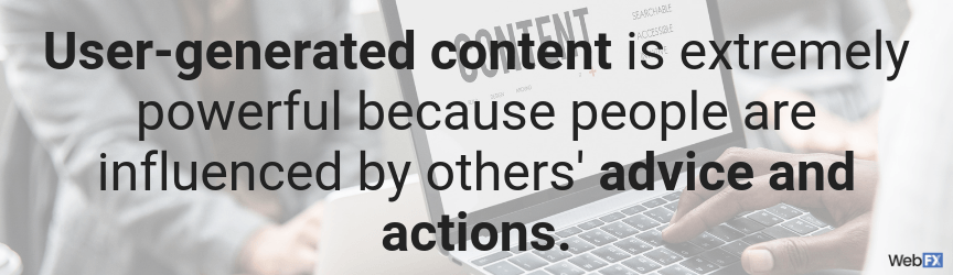 user generated content