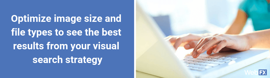 A company optimizes their images for visual search