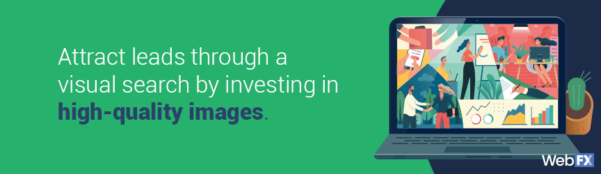 A business uses visual search to attract more leads