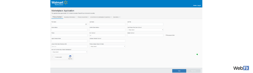 walmart applications status