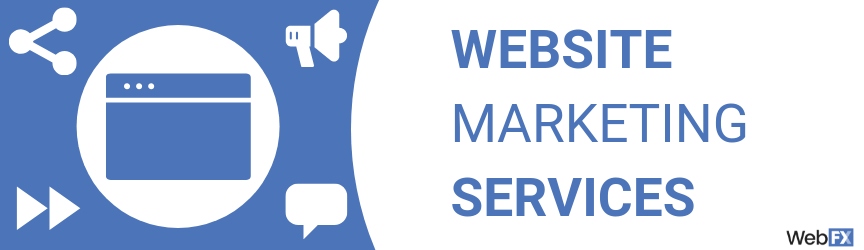 A graphic for website marketing services