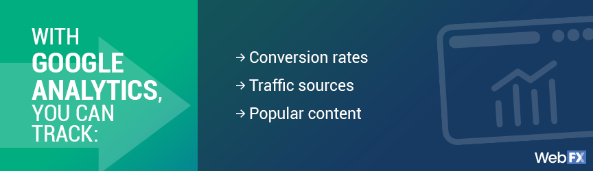 with google analytics you can track