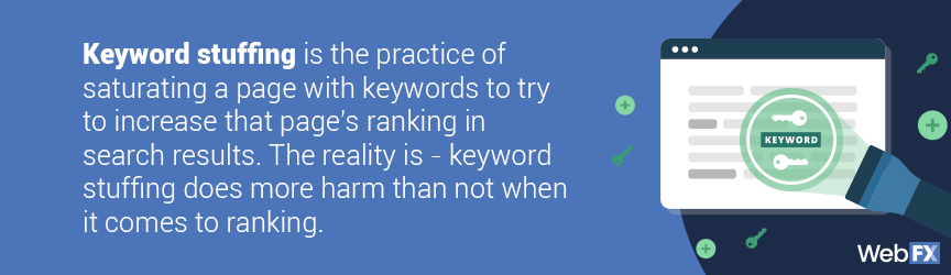 Keyword stuffing definition