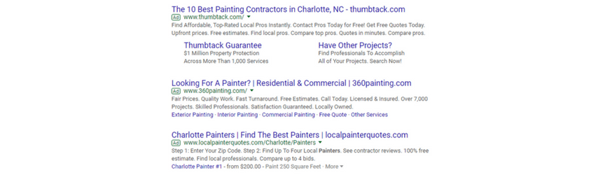 ppc ad for charlotte nc business