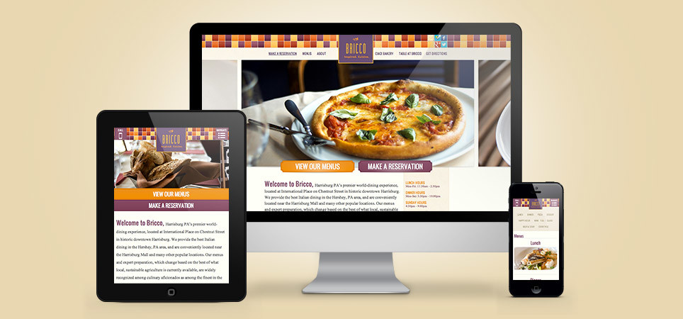 Responsive Design for Bricco