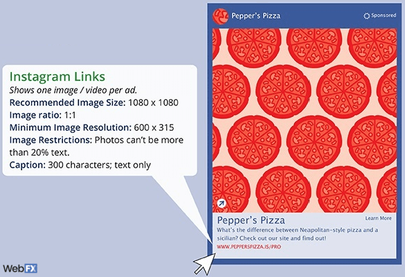 instagram links screenshot of infographic