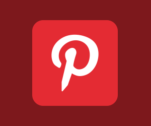 O logotipo do Pinterest