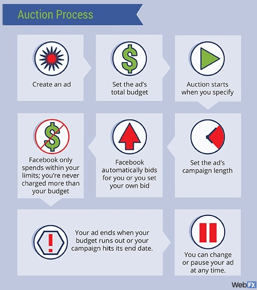 auction process screenshot of infographic