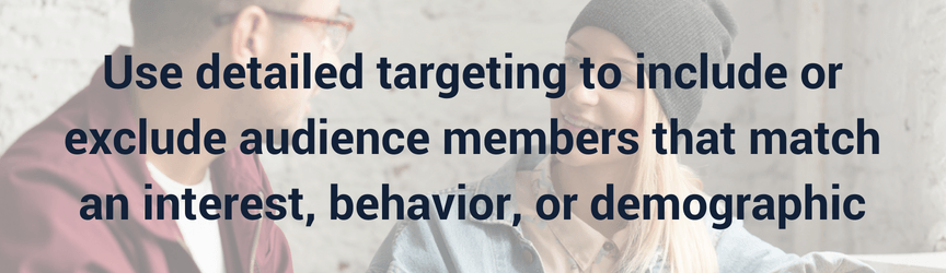 How you can use detailed targeting with Facebook dark posts
