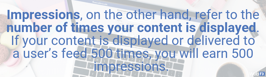 pull quote about facebook impressions