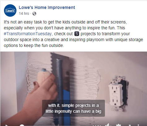 lowes organic content