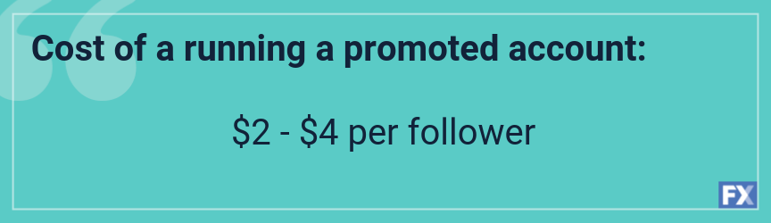 cost of a promoted account