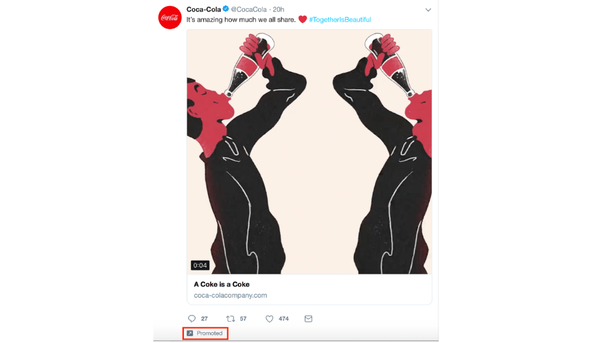 promoted account example