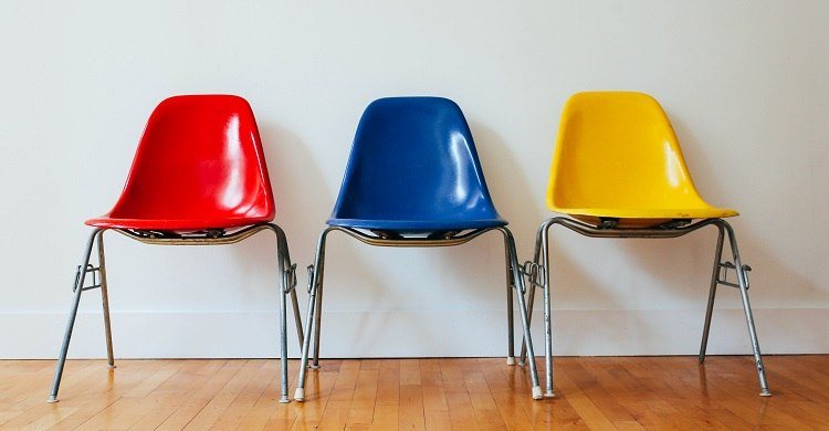 Conversion rate optimization compared to colors of chairs