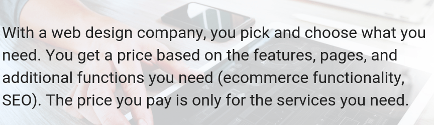 A web design company makes it easy to design a website fast