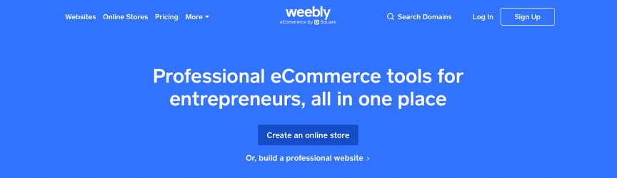 weebly home page