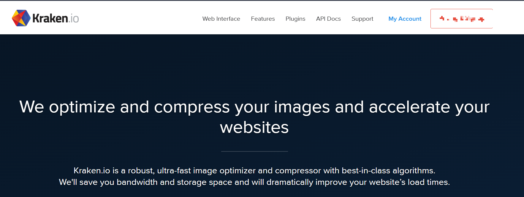 Kraken.io image compression website