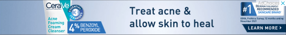 Cera Ve banner advertisement