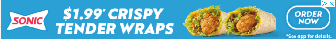 Sonic banner ad