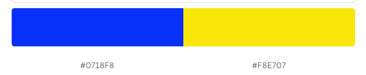 blue and yellow color combination