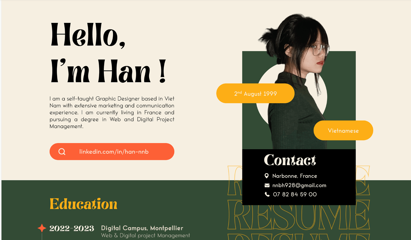 Han resume