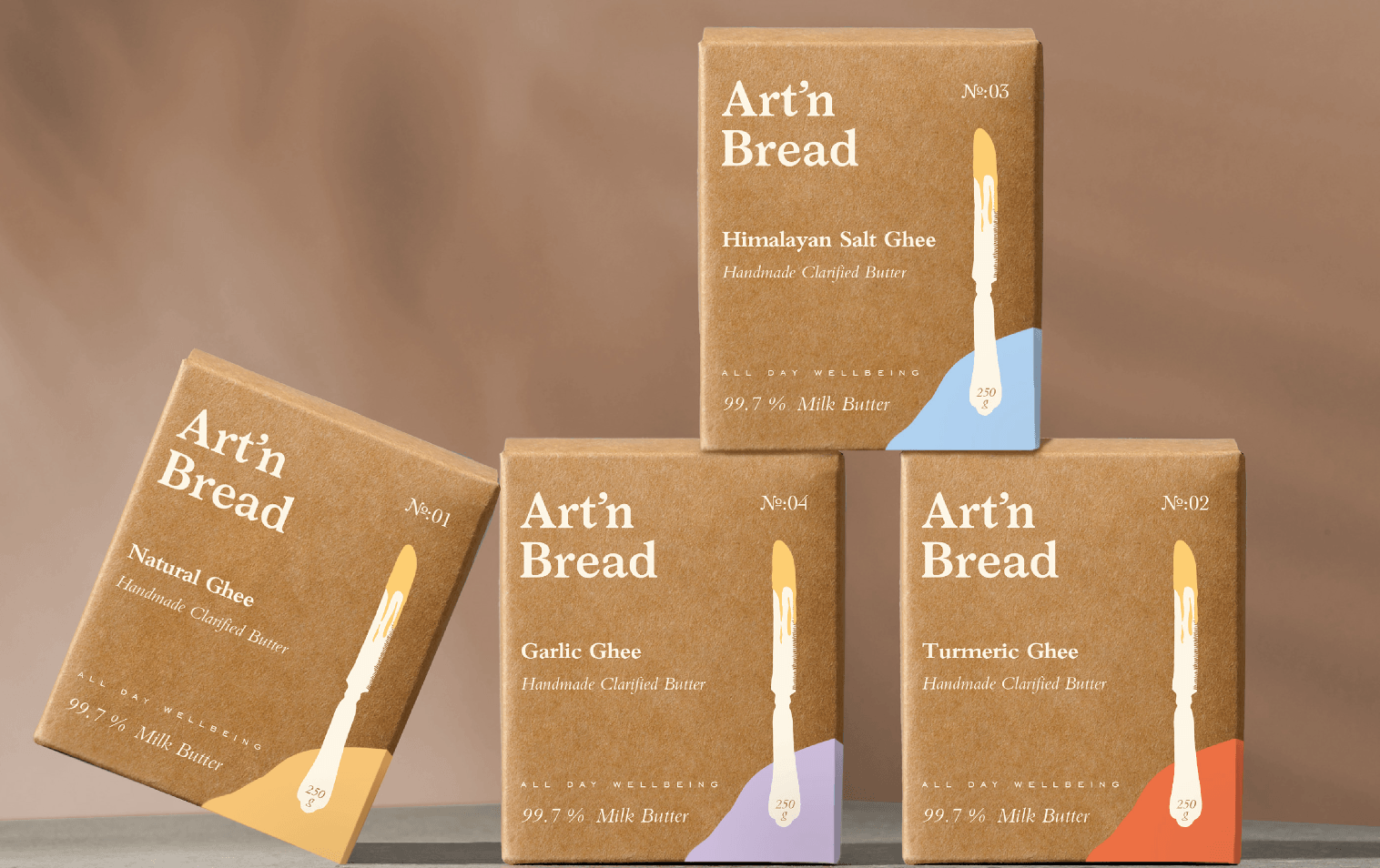 Packaging design for Art'n Bread